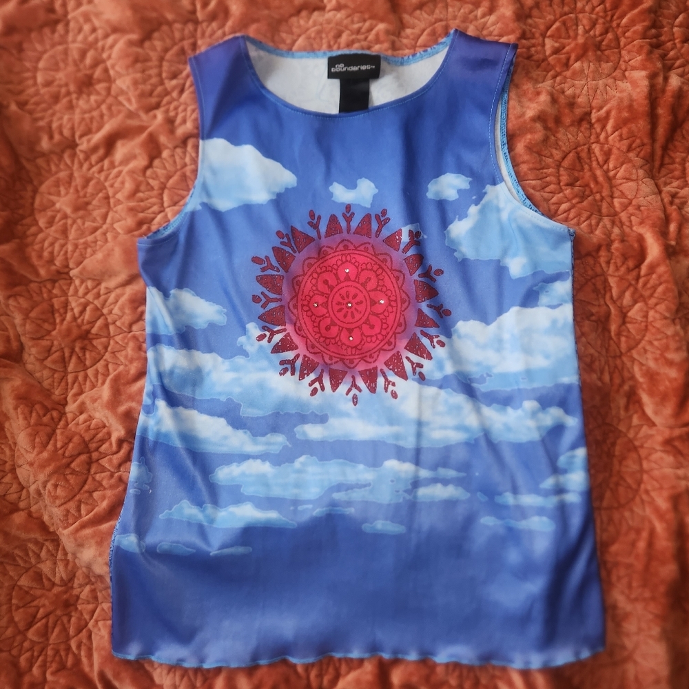 Y2K No Boundaries Mandala Tank Top
